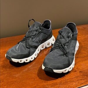 On Running Women’s Charcoal and White Athletic Shoes